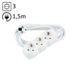 TECHNIK REGLETA DE CORRIENTE 3 ENCHUFES 1,5M 16A BLANCO