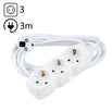 TECHNIK REGLETA DE CORRIENTE 3 ENCHUFES 3,0M 16A BLANCO