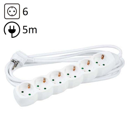TECHNIK REGLETA DE CORRIENTE 6 ENCHUFES 5,0M 16A BLANCO