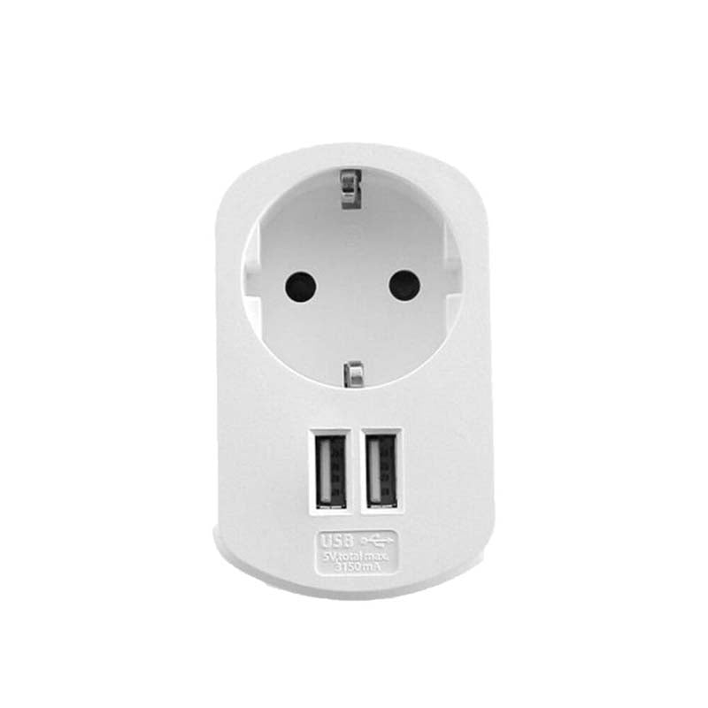 TECHNIK ENCHUFE ADAPTADOR CON 2xUSB 16A