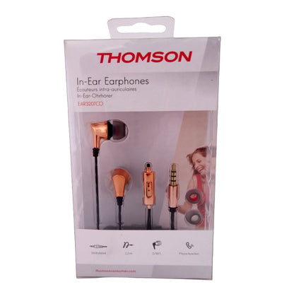 THOMSON AURICULARES BOTON MICROFONO EAR3207 COLOR COBRE