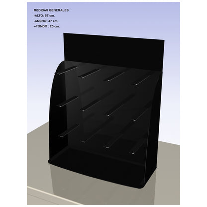 TOSHIBA EXPOSITOR METAL MOSTRADOR 12 GANCHOS