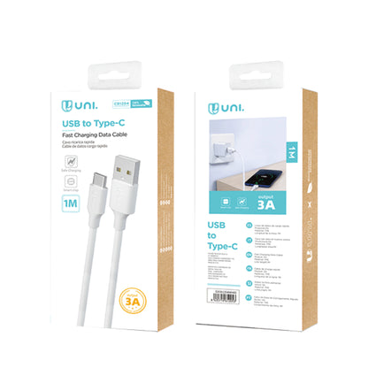 UNICO CB1204 CABLE USB A TIPO-C 3.4A 1M BLANCO
