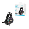 UNICO HP1536 AURICULARES DIADEMA GAMING CABLE 2M USB RGB LED JACK 3.5MM NEGRO