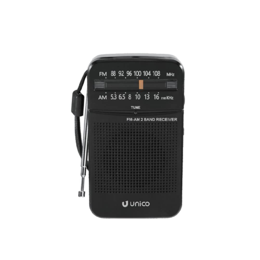 UNICO FM2597 PORTABLE RADIO FM/AM JACK BLACK