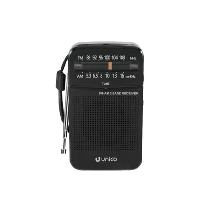UNICO FM2597 PORTABLE RADIO FM/AM JACK BLACK