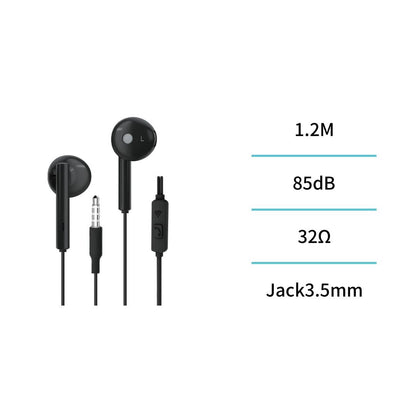 UNICO EP2600 AUSCULTADOR CABO JACK 3,5MM SEMI IN-EAR MICRO PRETO