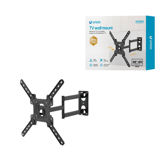 UNICO MU6393 SOPORTE TV ARTICULABLE  26 A 65 30KG GRIS
