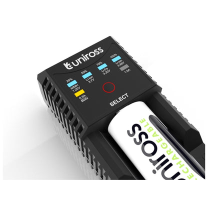 CARREGADOR UNIROSS UNIVERSAL MINI 3T NiMH/NiCD/Li-Ion/LifePO4