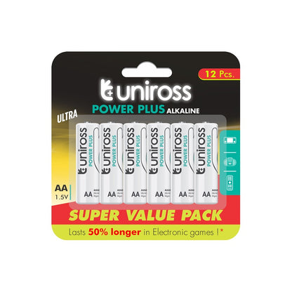 BLISTER UNIROSS POWER PLUS AA ALCALINA LR6*12