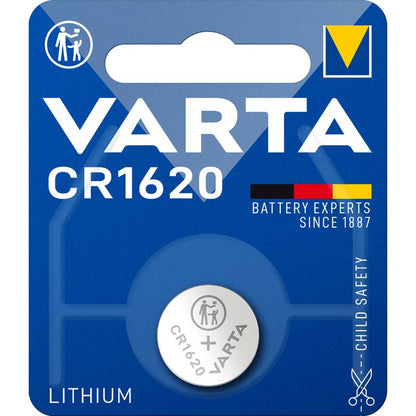 VARTA LITHIUM BUTTON BATTERY CR1620 3V BLISTER*1