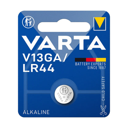 BATERIA DE BOTÃO ALCALINA VARTA LR44/V13GA 1,5V BLISTER*1