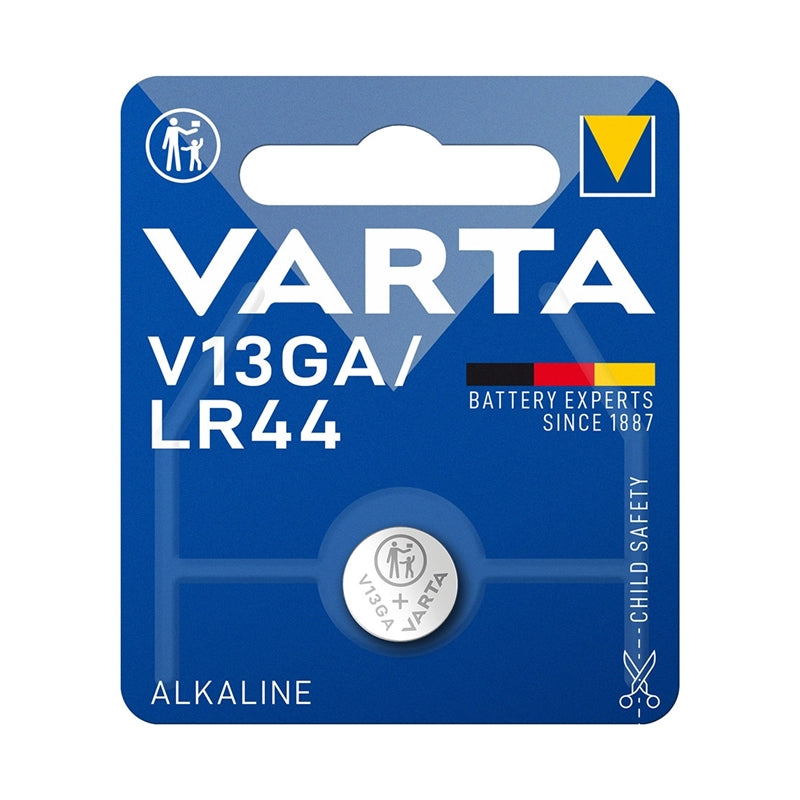 BATERIA DE BOTÃO ALCALINA VARTA LR44/V13GA 1,5V BLISTER*1