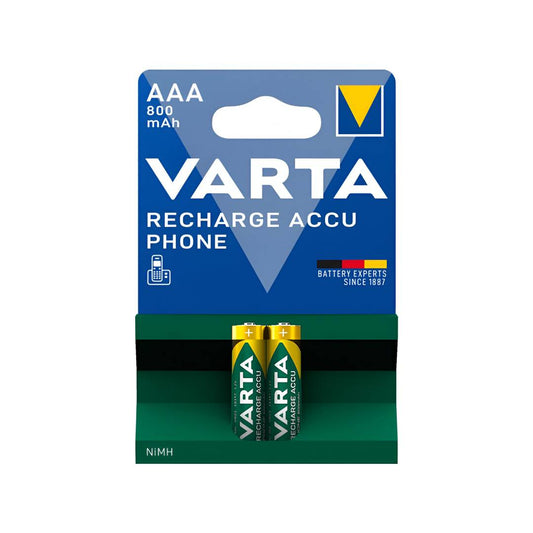 VARTA RECHARGEABLE ACCU PHONE HR03 AAA 800mAh BLISTER*2