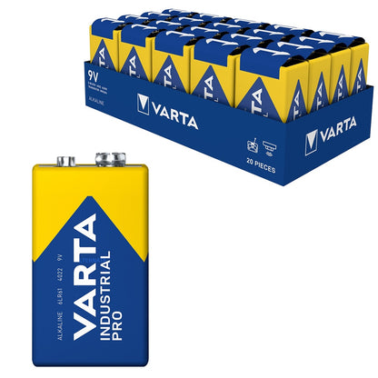 VARTA INDUSTRIAL PRO (PRECIO PILA) ALCALINA LR61 9V CAJA*20