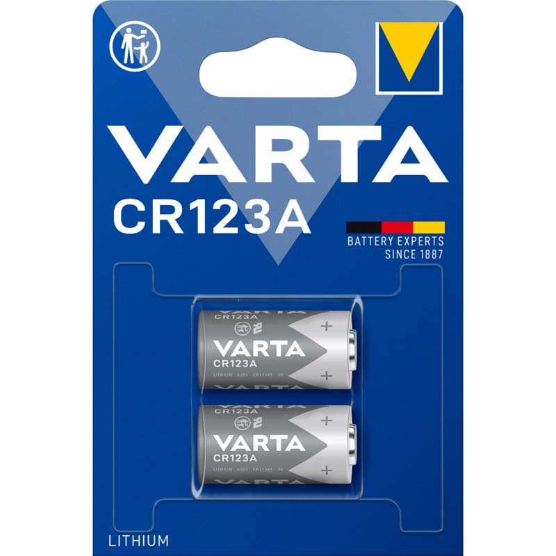 VARTA PILA LITIO FOTO CR123A 3V BLISTER*2