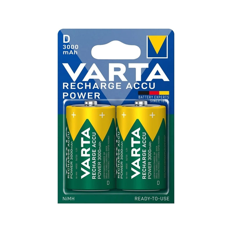 VARTA RECHARGEABLE ACCU POWER HR20 D 3000mAh BLISTER*2