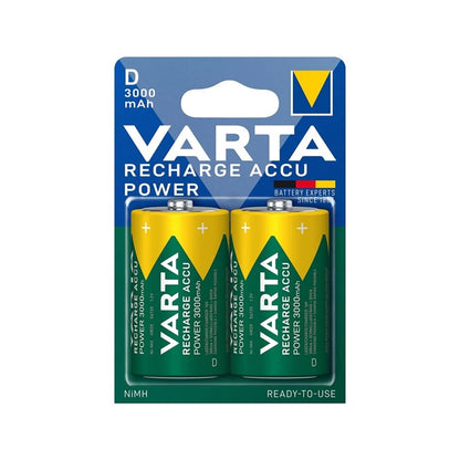 VARTA RECHARGEABLE ACCU POWER HR20 D 3000mAh BLISTER*2