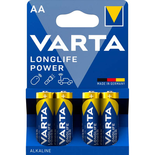 VARTA LONGLIFE POWER PILA ALCALINA AA LR6 BLISTER*4