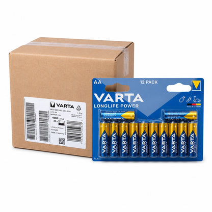 VARTA LONGLIFE POWER PILA ALCALINA AA LR6 BLISTER*12