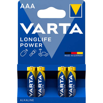 VARTA LONGLIFE POWER PILHA ALCALINA AAA LR03 BLISTER*4