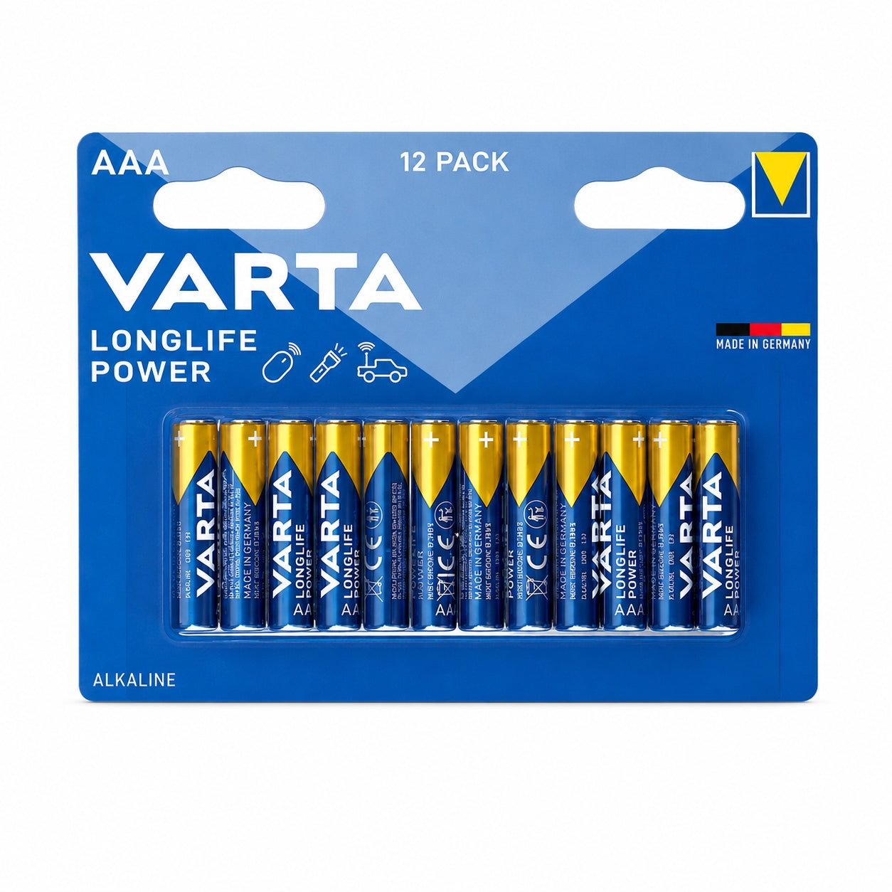 VARTA LONGLIFE POWER PILA ALCALINA AAA LR03 BLISTER*12