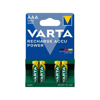 VARTA RECHARGHABLE ACCU POWER HR03 AAA 1000mAh BLISTER*4