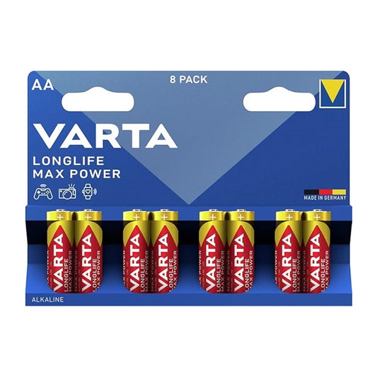 VARTA MAX POWER PILA ALCALINA AA LR6 BLISTER*5+3
