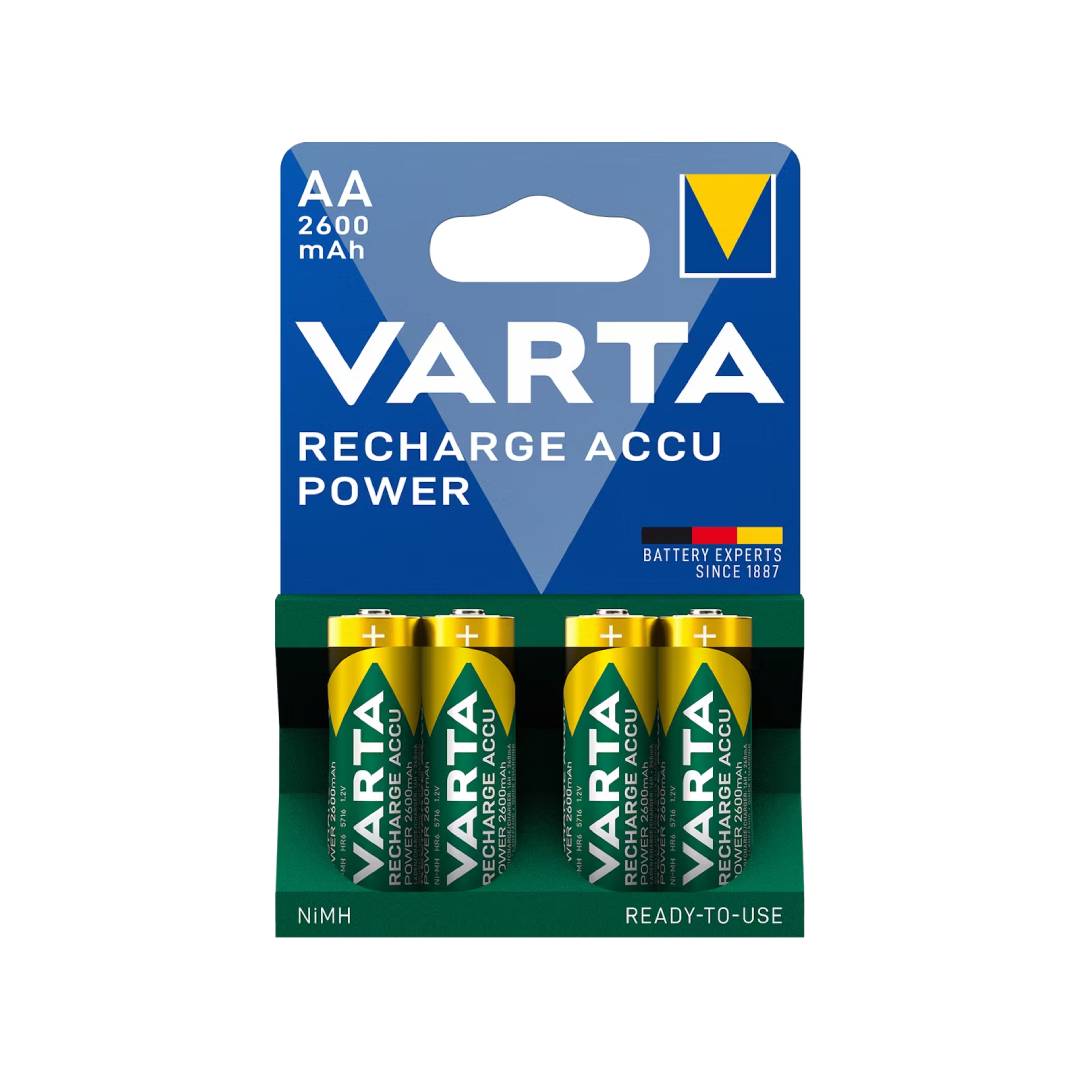 VARTA RECHARGEABLE ACCU POWER HR6 AA 2600mAh BLISTER*4