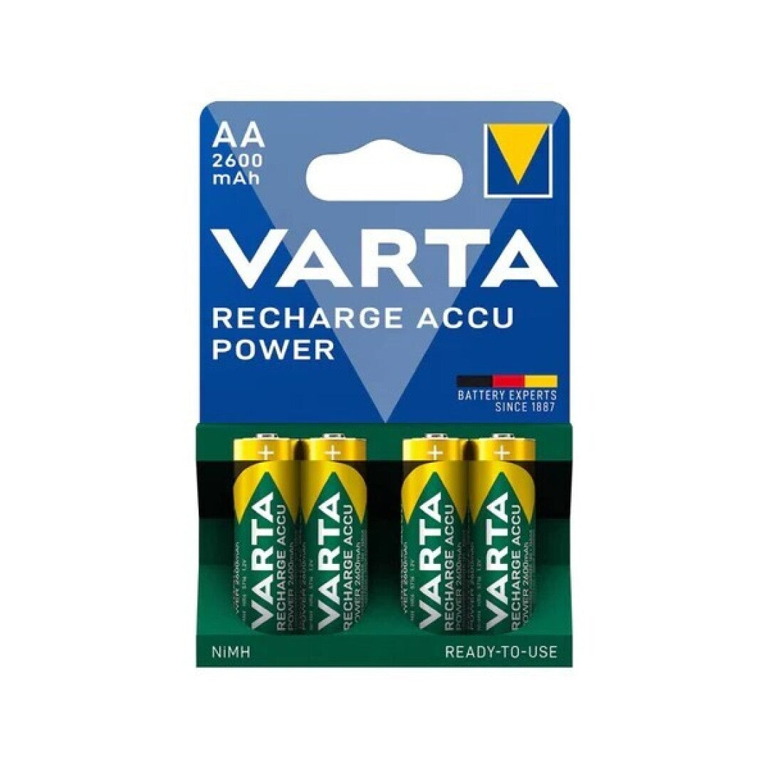 VARTA RECHARGEABLE ACCU POWER HR6 AA 2600mAh BLISTER*4