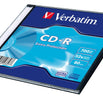 VERBATIM CD-R 700MB 52X EXTRA PROT. SLIM CASE*1