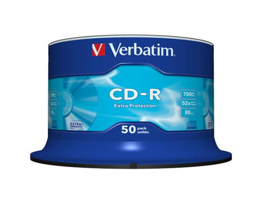 VERBATIM CD-R 700MB 52X EXTRA PROT. TARRINA*50