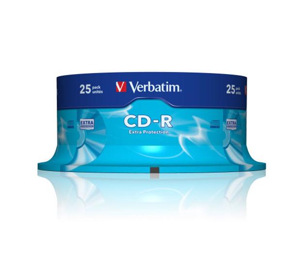 CD-R VERBATIM 700MB 52X EXTRA PROT. TARRO*25
