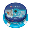 VERBATIM CD-R 700MB 52X AZO PRINTABLE FULL ID BRAND TARRINA*25