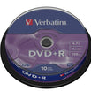 VERBATIM DVD+R 4,7GB 16X TARRINA*10