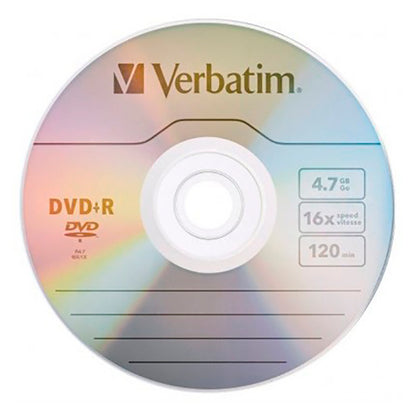 VERBATIM DVD+R 4.7GB 16X TARRINA*10