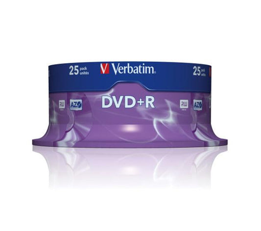 VERBATIM DVD+R 4,7GB 16X TARRINA*25
