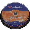 VERBATIM DVD-R 4,7GB 16X TARRINA*10