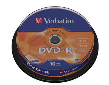 VERBATIM DVD-R 4.7GB 16X CABIN*10