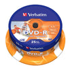 VERBATIM DVD-R 4,7GB 16X PRINTABLE FULL ID TARRINA*25