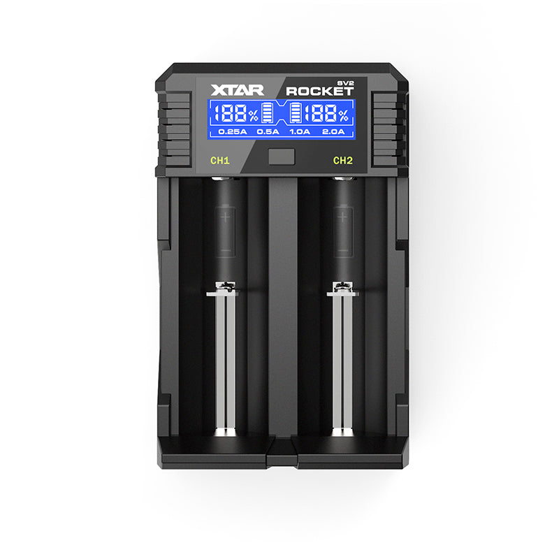CARREGADOR DE BATERIA XTAR ROCKET SV2 LITHIUM-ION/NI-MH CARREGAMENTO RÁPIDO