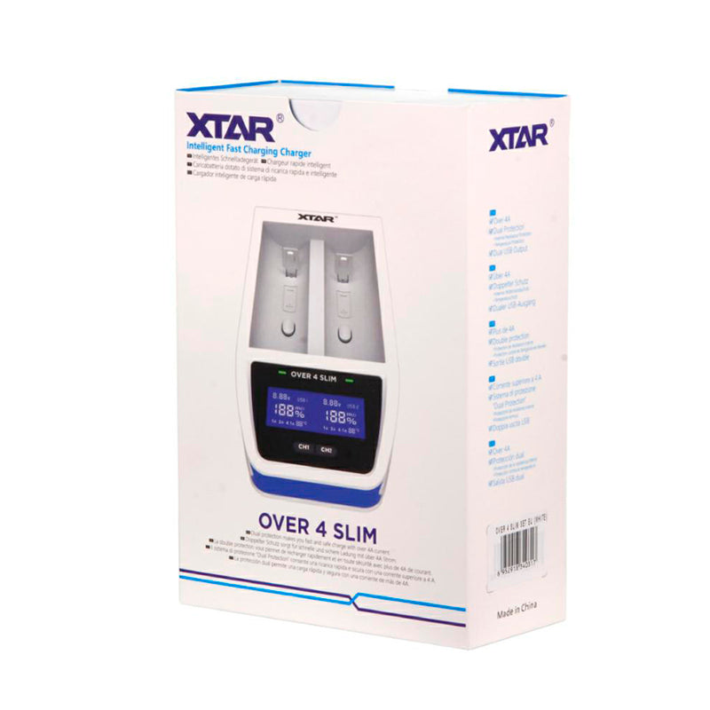 XTAR SMART CHARGER FAST CHARGE LITHIUM ION BATTERIES O4S
