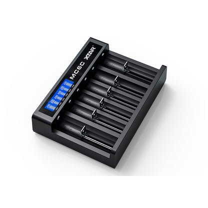 XTAR PEQUENO CARREGADOR DE TELA LCD BATERIAS DE ÍON DE LÍTIO USB MC6C